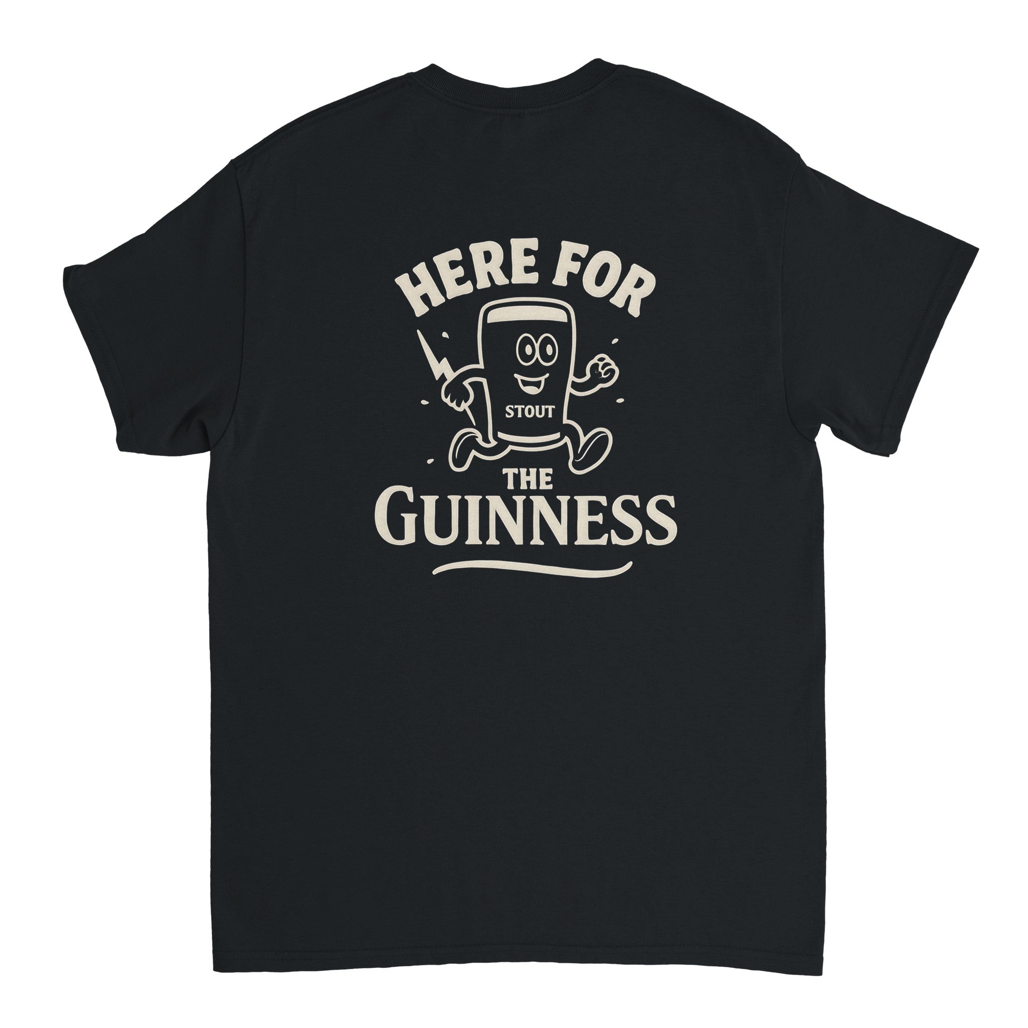 Here for the Stout Tee – Vintage Stout Cartoon Graphic - Stout & About