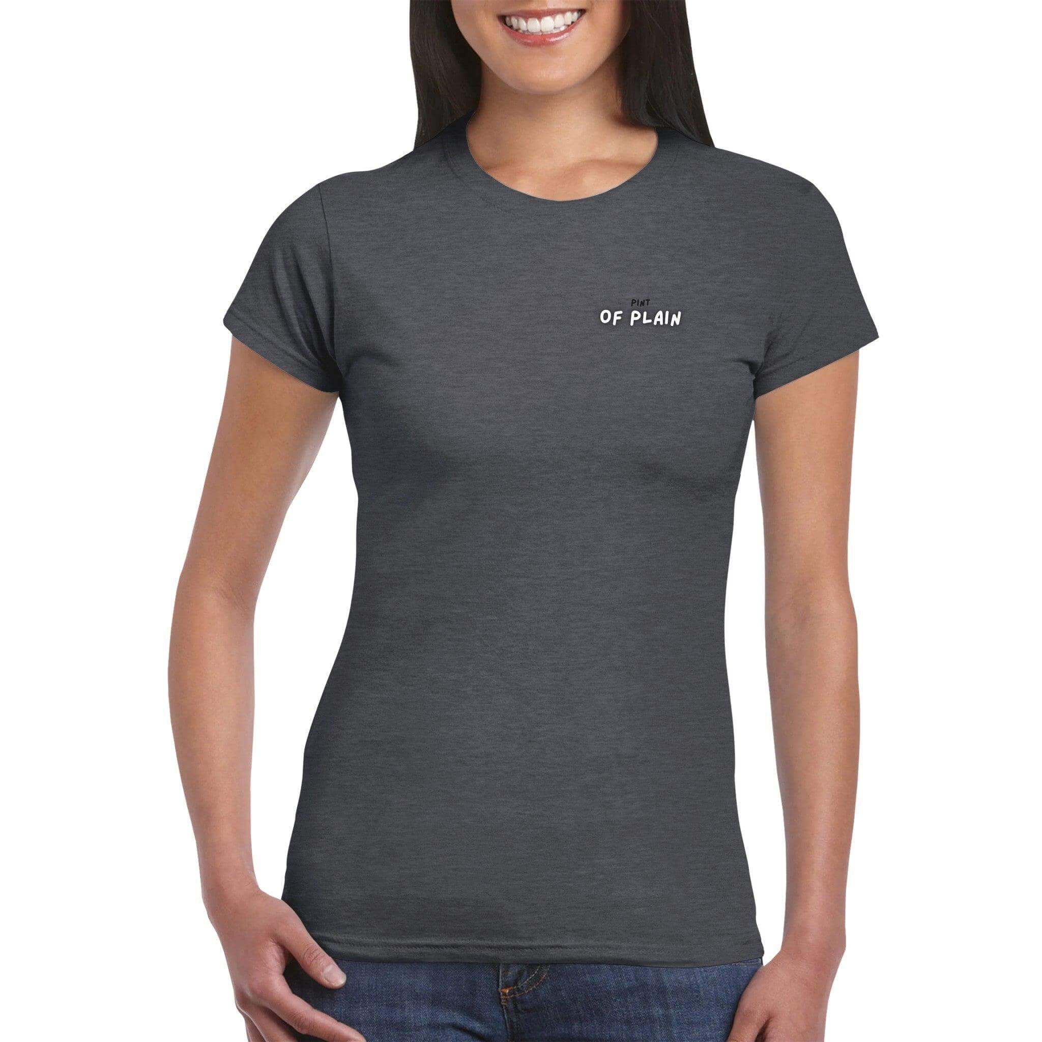 Pint of Plain Womens Crewneck T-shirt - Stout & About