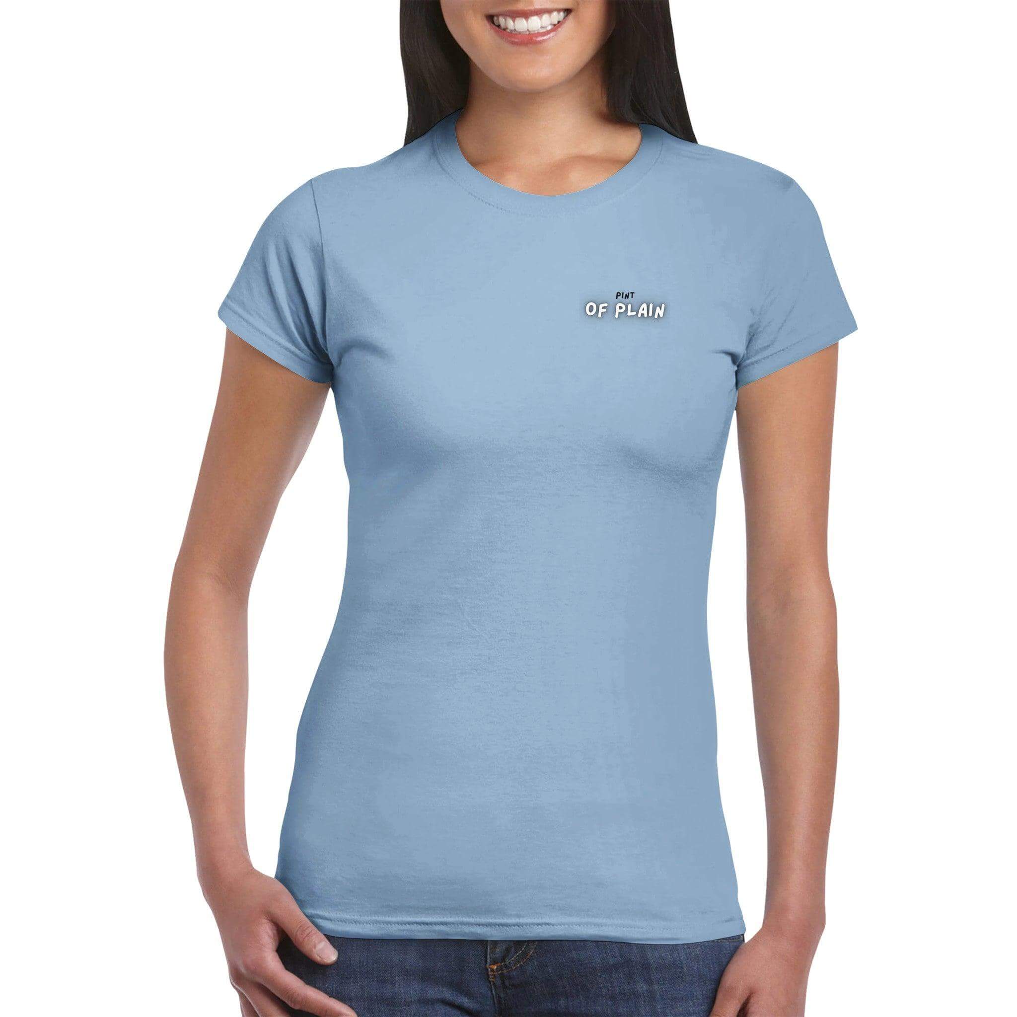 Pint of Plain Womens Crewneck T-shirt - Stout & About