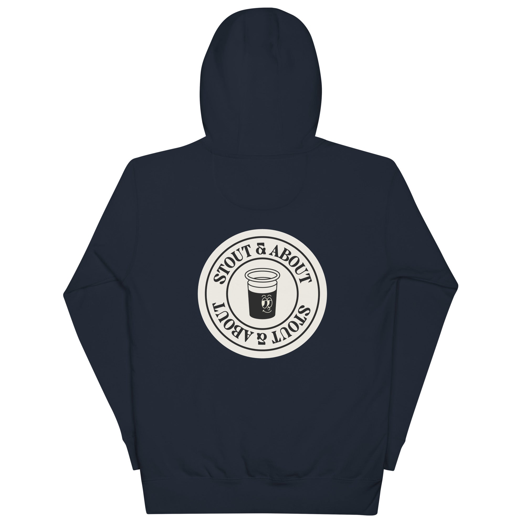 Stout & About Blackout Hoodie – Minimal Irish Stout Streetwear - Stout & About