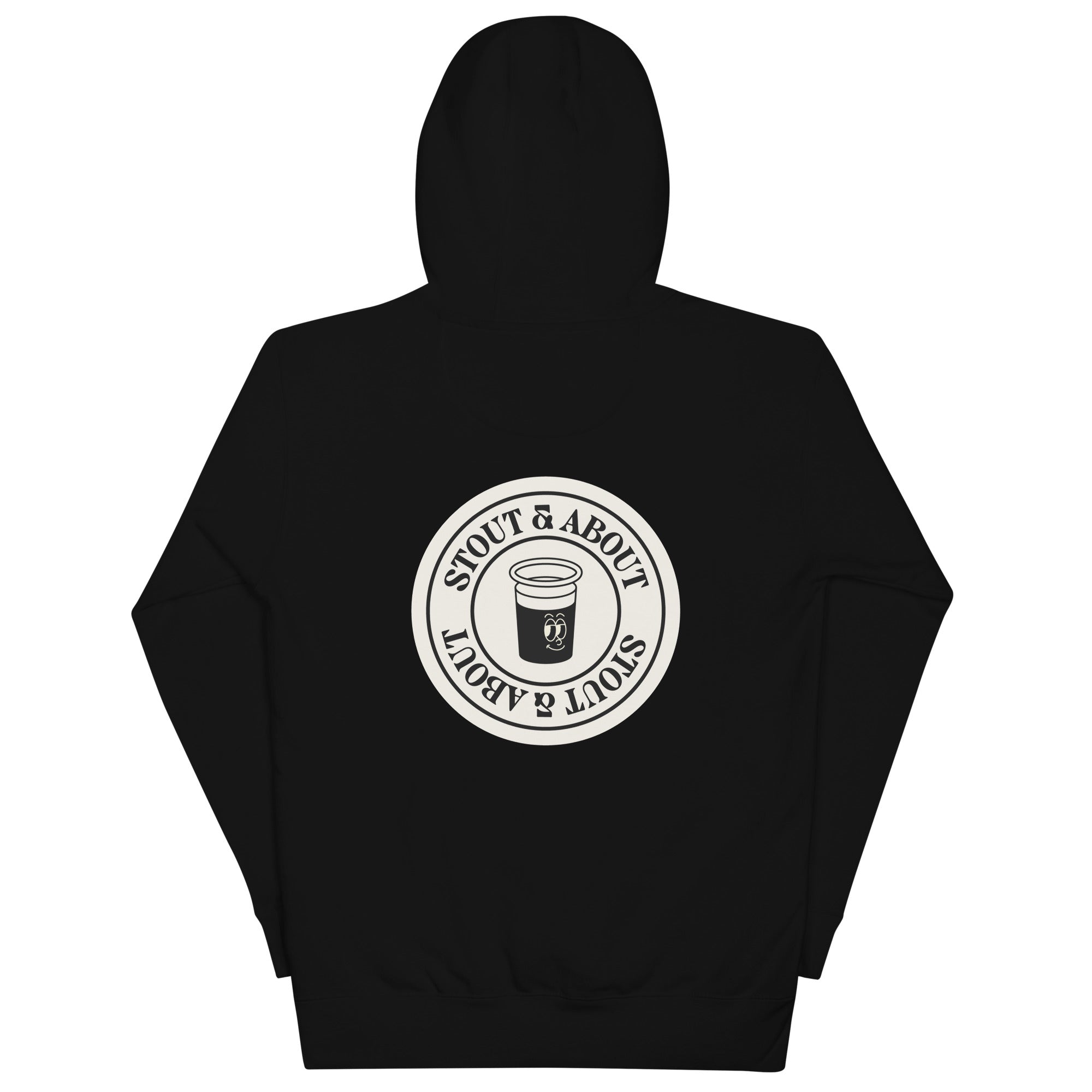 Stout & About Blackout Hoodie – Minimal Irish Stout Streetwear - Stout & About
