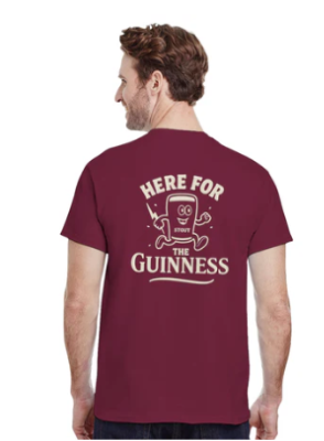 Here for the Stout Tee – Vintage Stout Cartoon Graphic