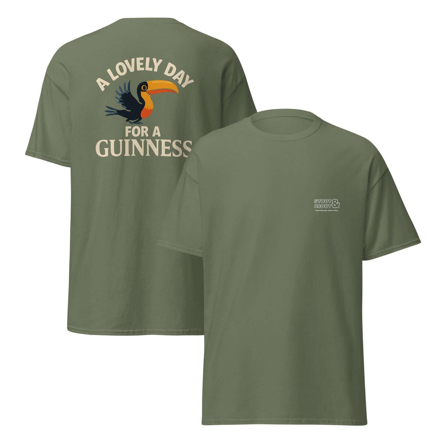A Lovely Day for a pint of Guinness – Vintage Toucan Graphic Tee - Stout & About