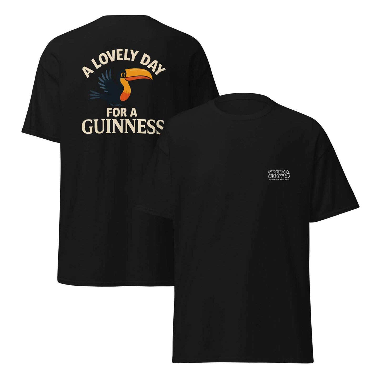 A Lovely Day for a pint of Guinness – Vintage Toucan Graphic Tee - Stout & About