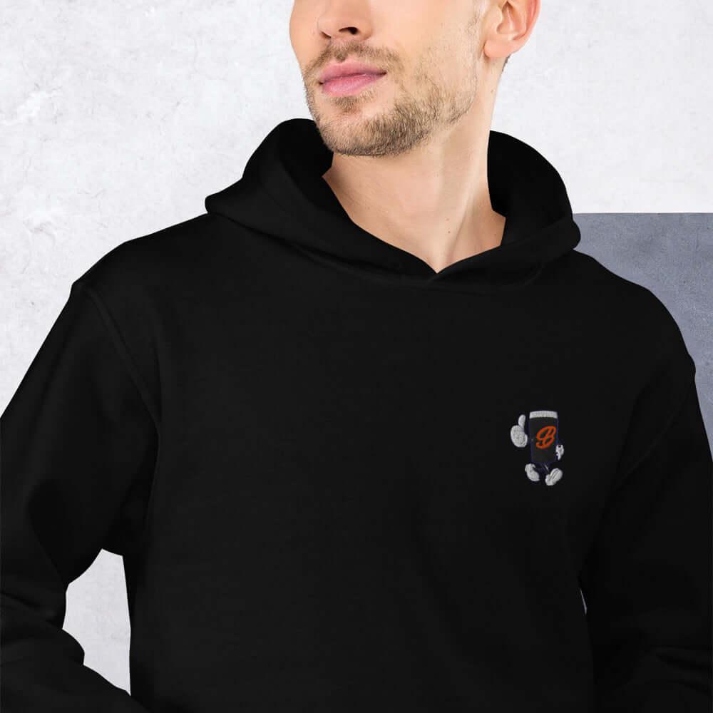 Beamish - Inspired Organic Sweatshirt – Embroidered Pint Logo - Stout & About