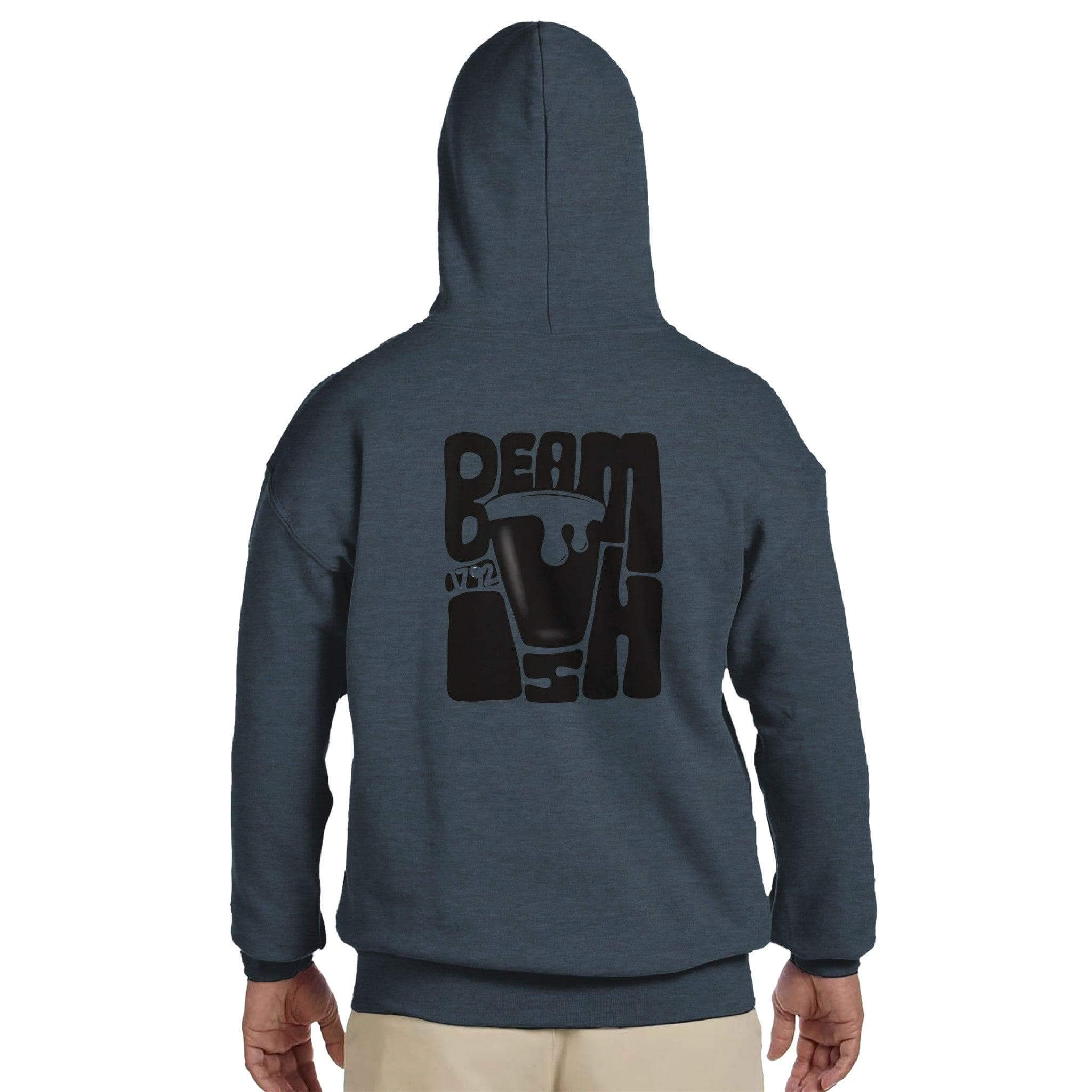 Beamish Irish Stout hoodie back view showcasing stylish logo design, perfect for casual wear enthusiasts.