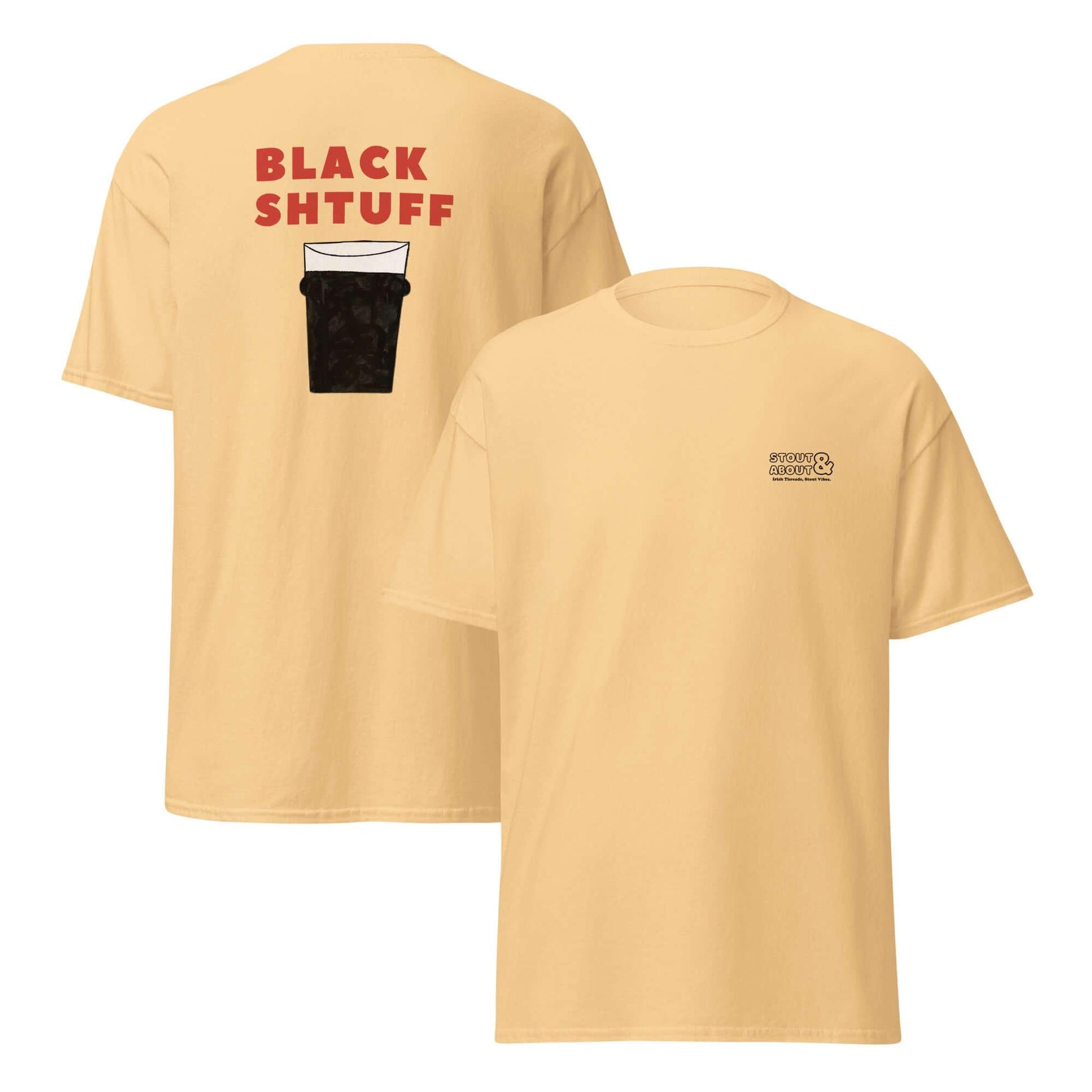 Black Shtuff T-Shirt – Pint of a Creamy Dreamy Guinness - Stout & About