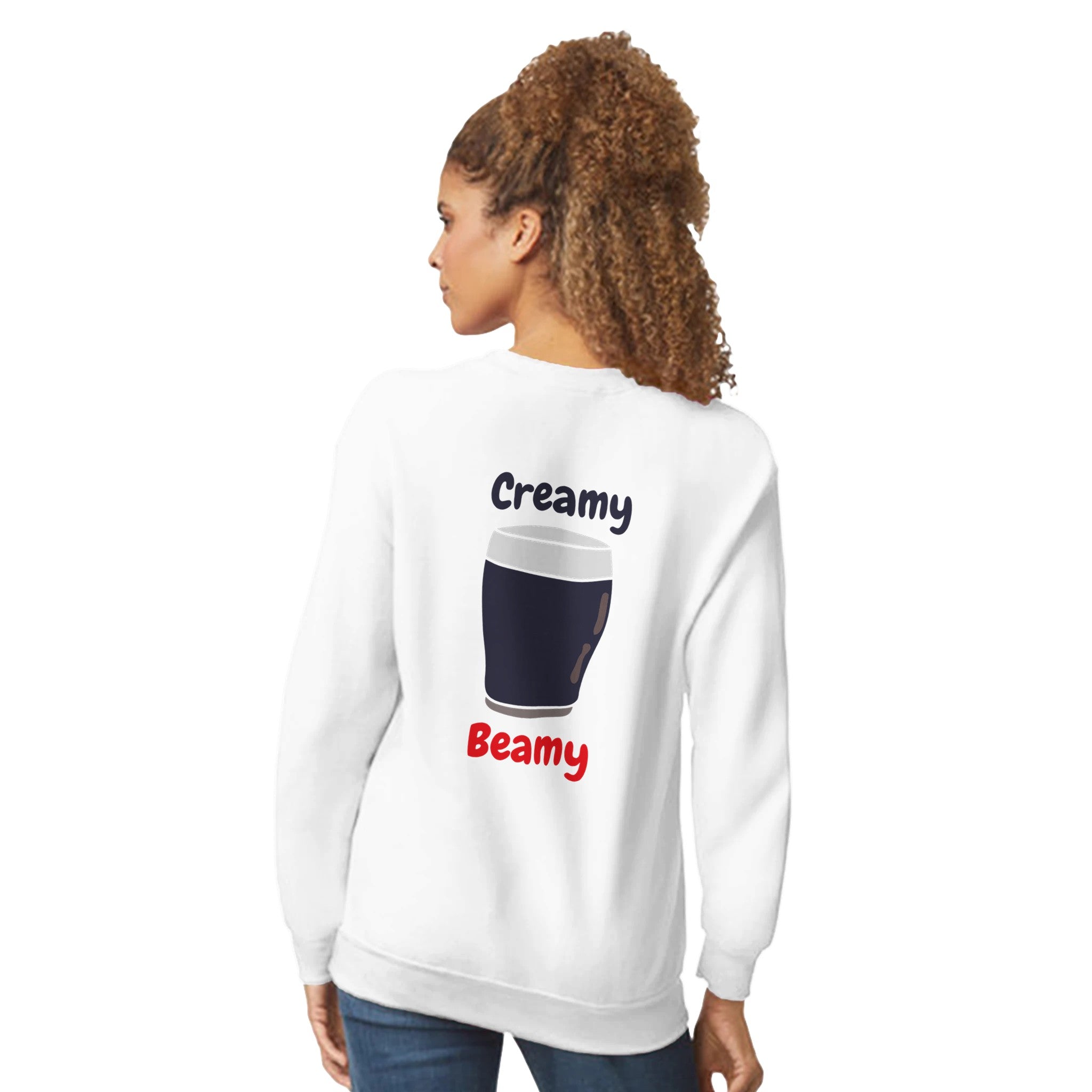 Creamy Beamy Irish Stout Sweatshirt - Perfect for Beamish drinkers! - Stout & About
