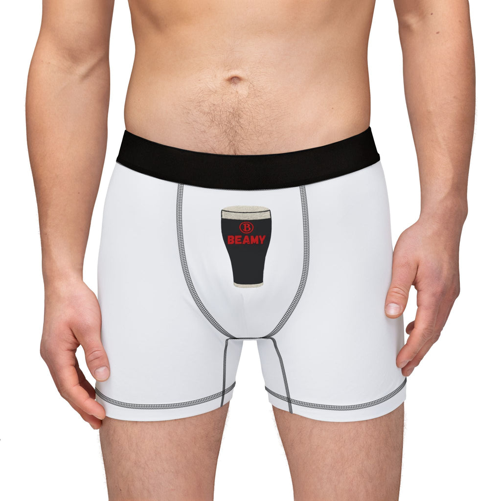Creamy Beamy Men's Boxers - Stylish and Comfortable AOP Underwear - Stout & About