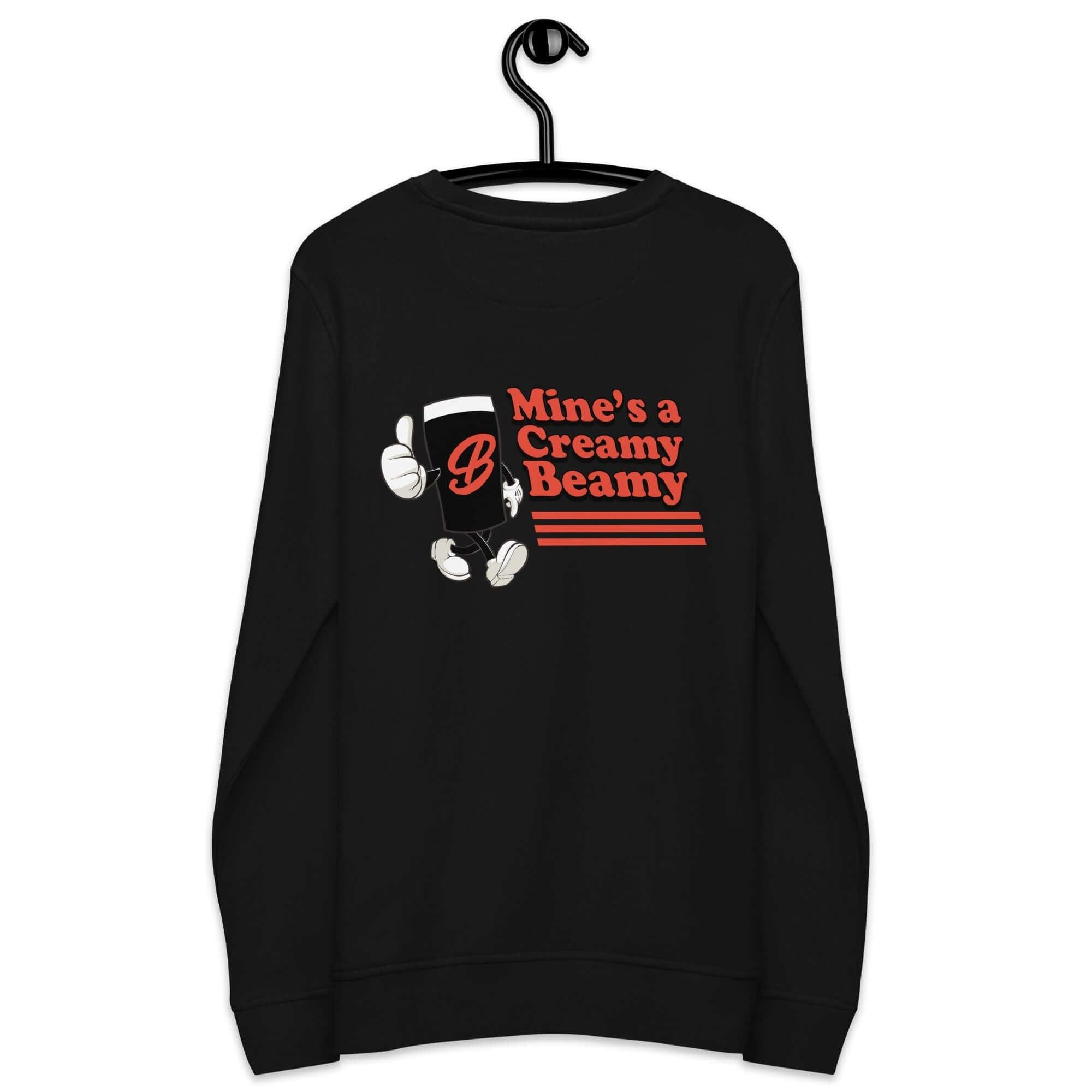 Creamy Beamy Organic Irish Stout Jumper – Beamish - Inspired Sweatshirt - Stout & About