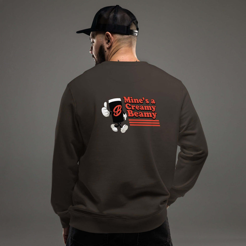 Creamy Beamy Organic Irish Stout Jumper – Beamish - Inspired Sweatshirt - Stout & About