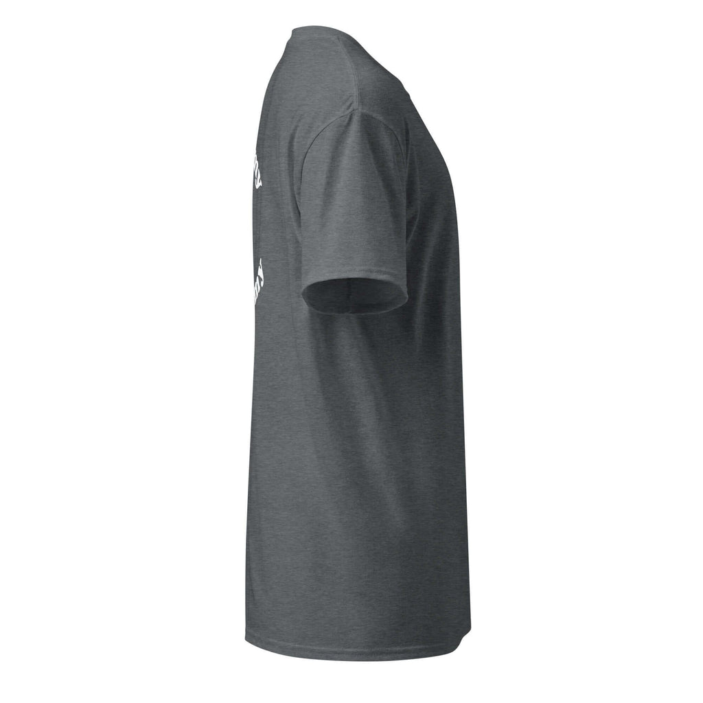 Side view of the Creamy Beamy Tee, perfect for stout lovers and pub adventures. Ready for a good time!