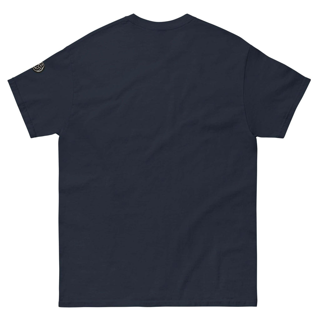 Back view of the Creamy Beamy Uni Sex T, perfect for stout lovers who appreciate bold designs.