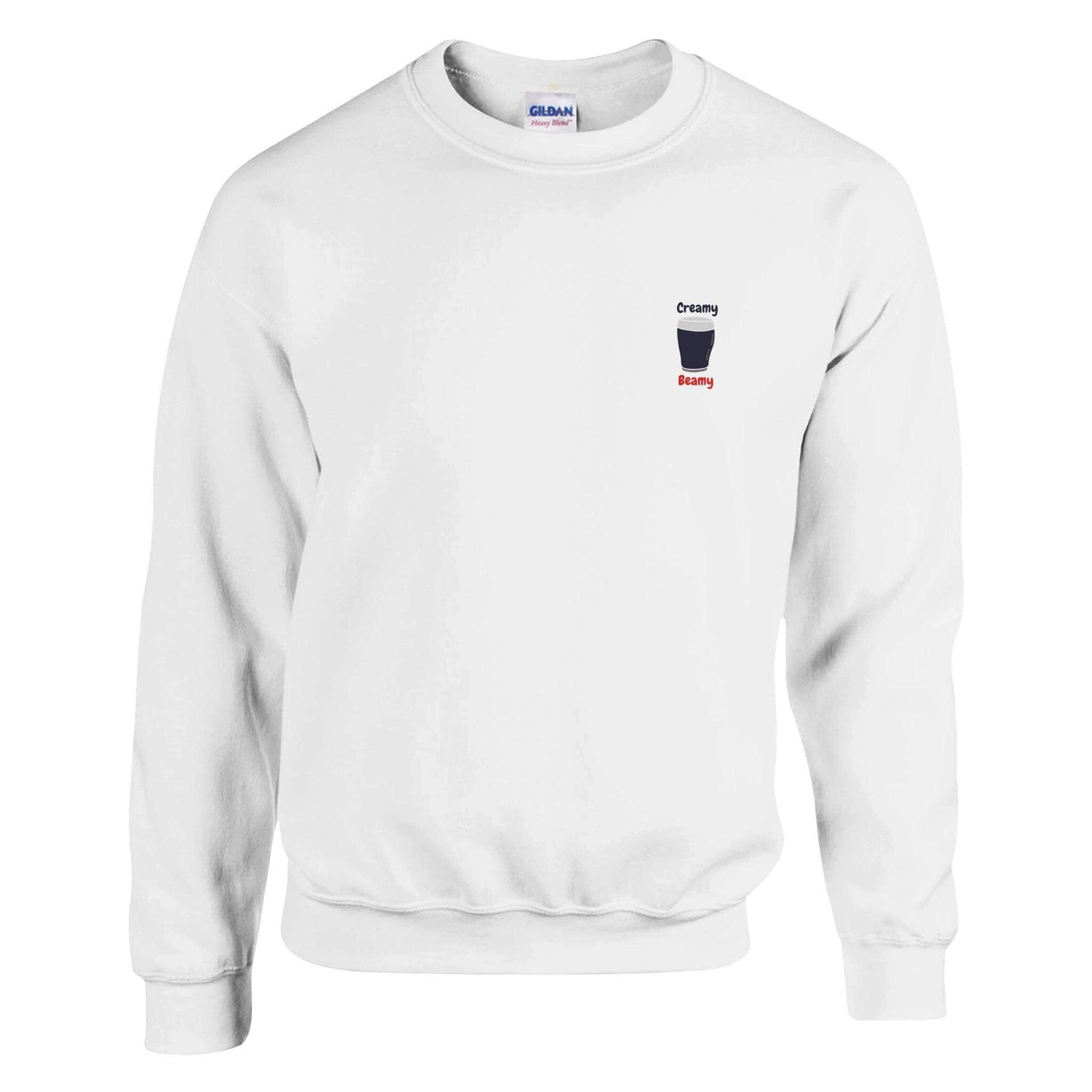 Creamy Beamy's Jumper, a premium sweatshirt for Beamish Stout lovers, featuring stylish logo and comfortable fit.