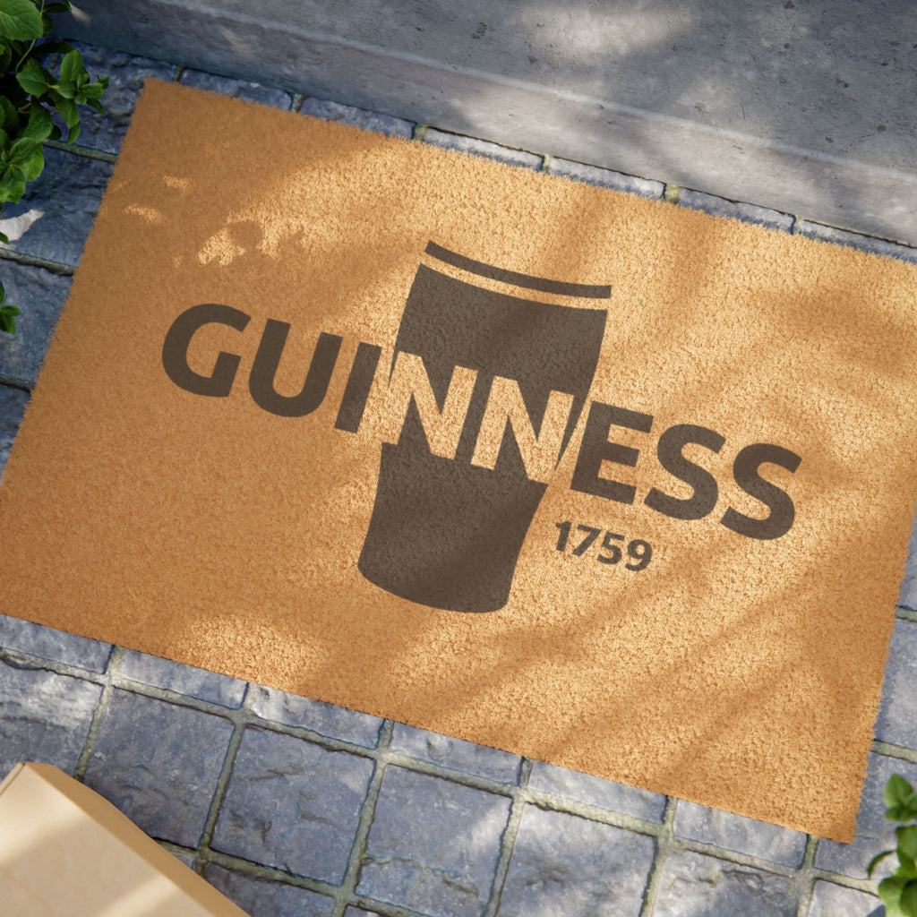 Guinness Stout Doormat - Classic Welcome Mat for Stout Lovers - Stout & About