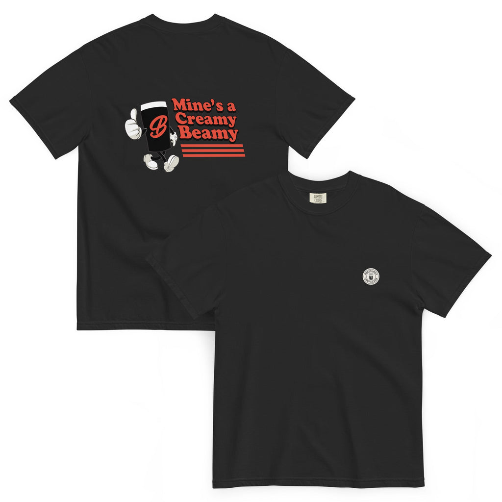 Mine’s a Creamy Beamy T-Shirt – Beamish Irish Stout - Inspired Retro Tee - Stout & About