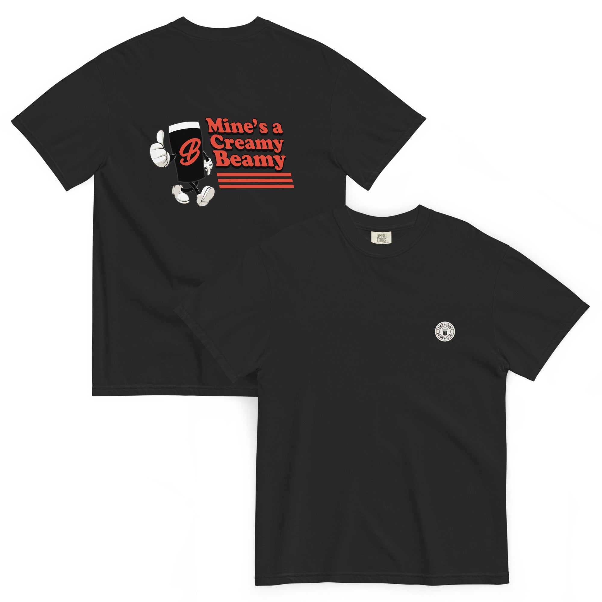 Mine’s a Creamy Beamy T-Shirt – Beamish Irish Stout - Inspired Retro Tee - Stout & About