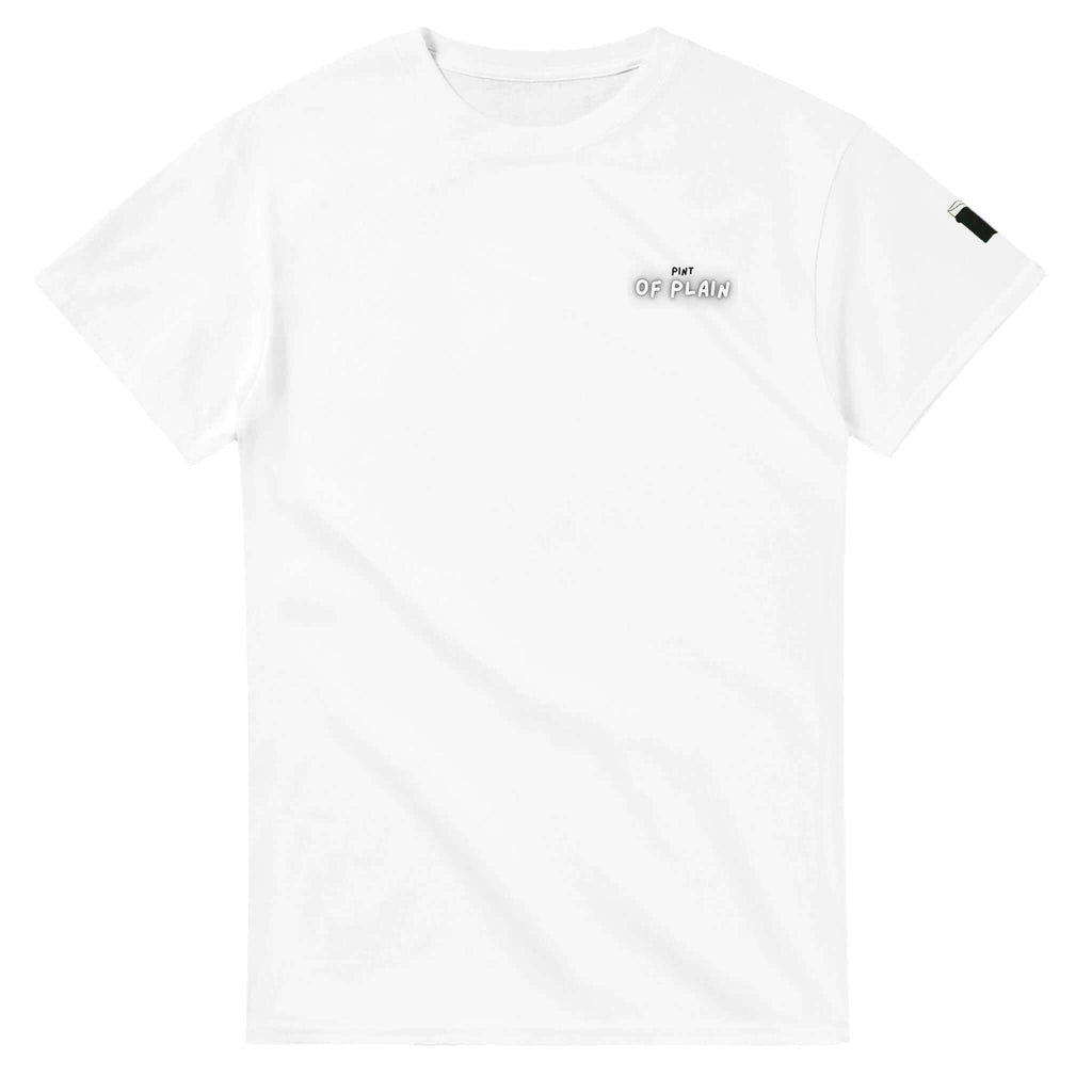 Pint of Plain Uni-Sex T-Shirt featuring minimalist design, perfect for beer lovers and casual wear.