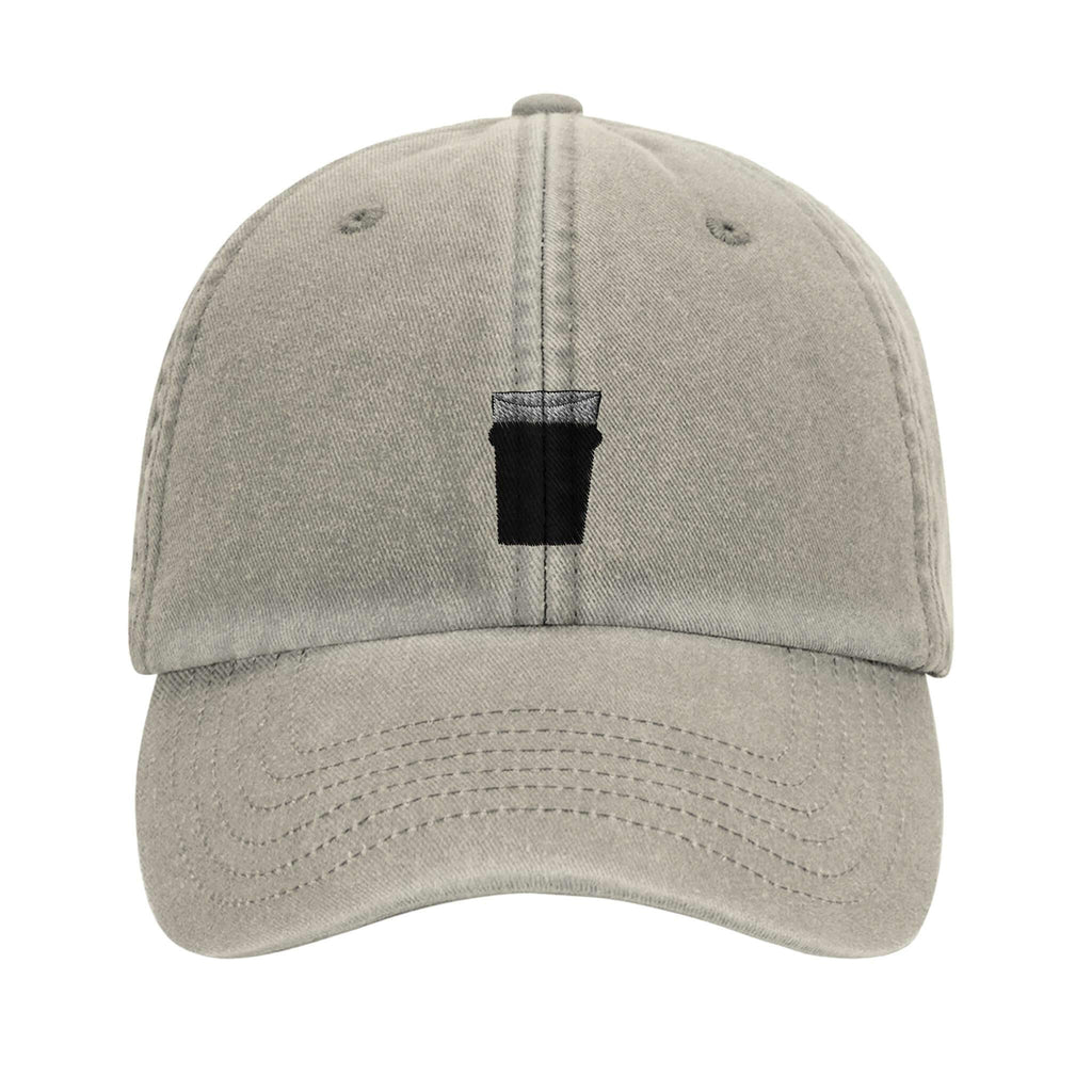 Pint of Plain Vintage Dad Hat with embroidered beer pint design, perfect for casual outings and beer lovers.