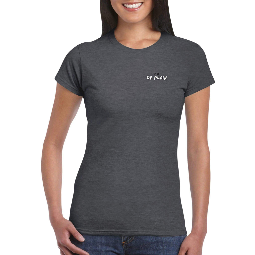 Pint of Plain Womens Crewneck T-shirt - Stout & About