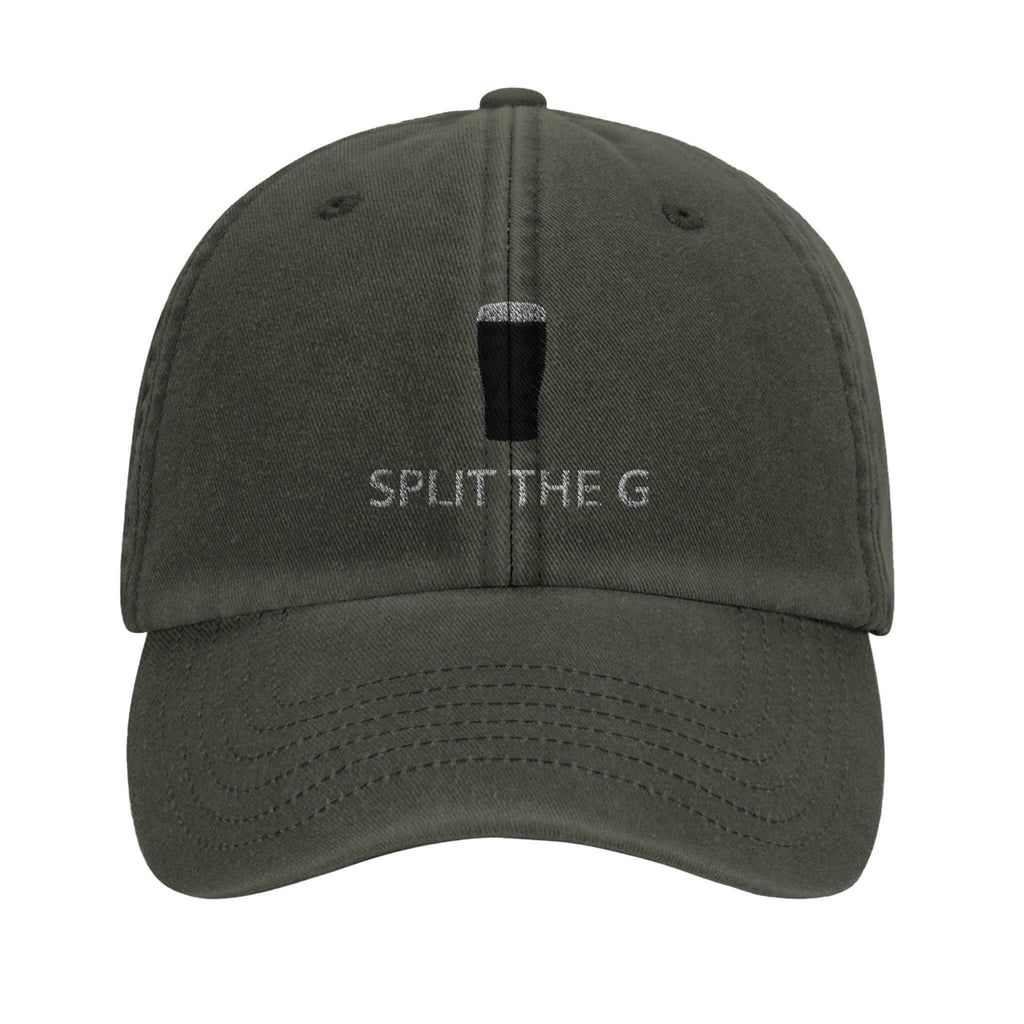 Split the G hat for pint lovers featuring a graphic pint design, crafted from 100% brushed cotton.