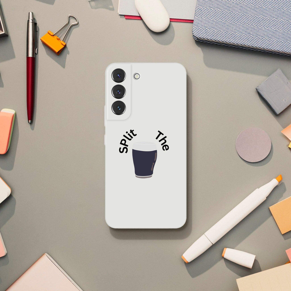 Split the G Guinness phone case with frosty design, showcasing beer glass on a stylish background.