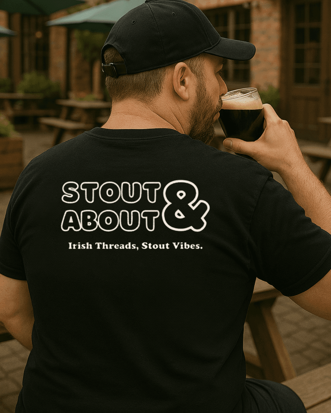 Stout & About™ Unisex T-Shirt – Stout vibes, Irish Vibes - Stout & About